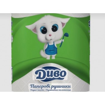Полотенце бумажное Диво 2-слойное, 2 рулона