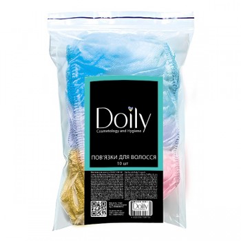 Повязка для волос Doily (10 шт/пач) из спанбонда разноцветные