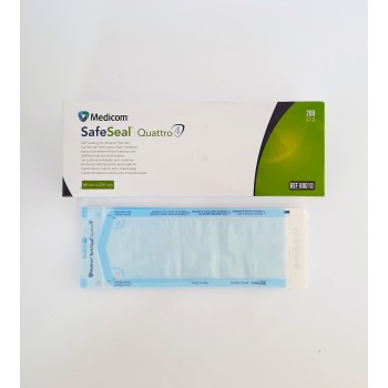 Пакеты для стерилизации Safe Seal®Quattro (89x229мм), 200шт